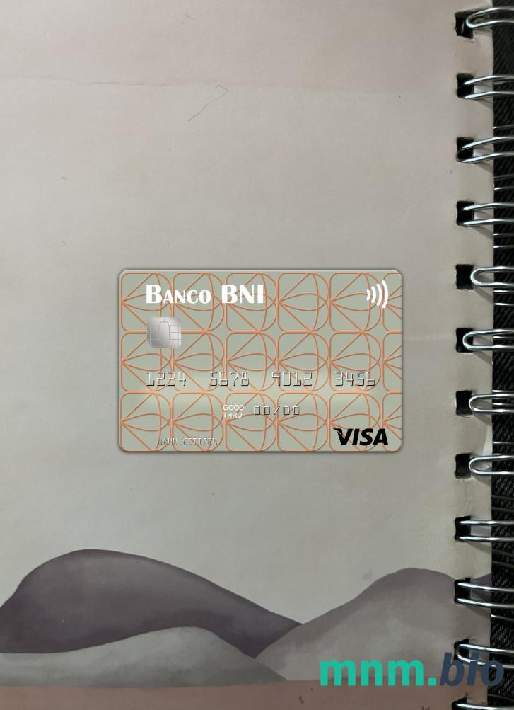 Angola Banco de Negócios Internacional wygląd zdjęcia karty wizowej skan PSD + zdjęcie